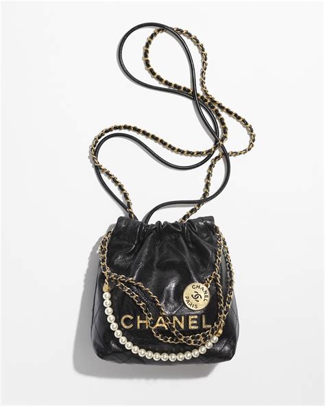 chanel 22 bag black on black|chanel 22 bag small black.